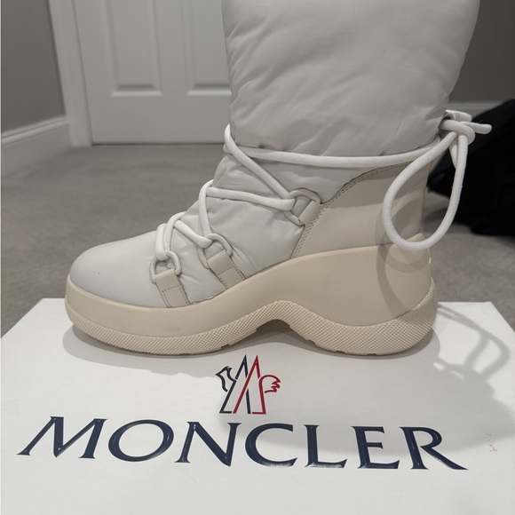 Moncler Women's White Winter Boots - Picture 2 of 5